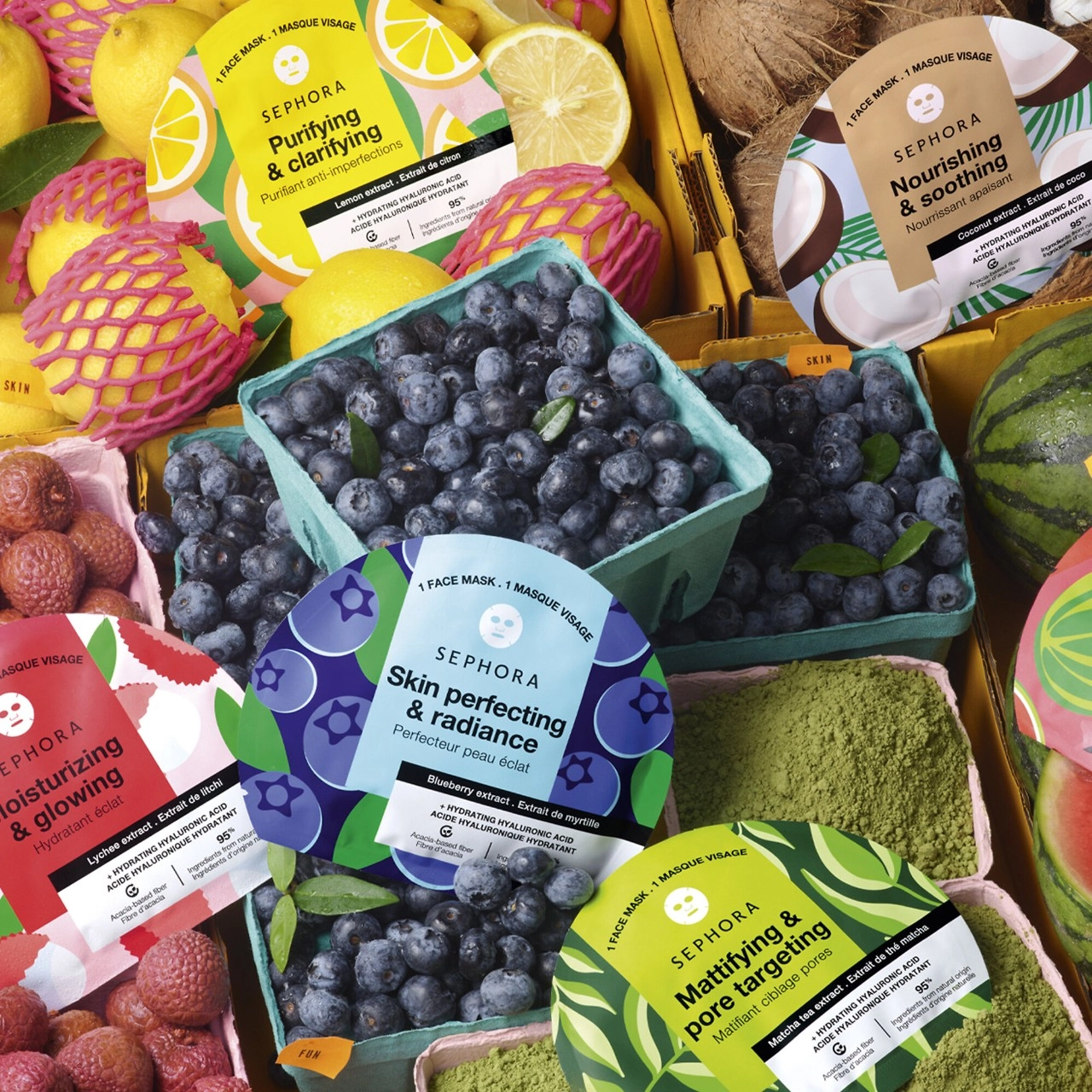 SEPHORA COLLECTION Hydrating Face Masks - Vegan, Hyaluronic Acid, Clean - Image 3