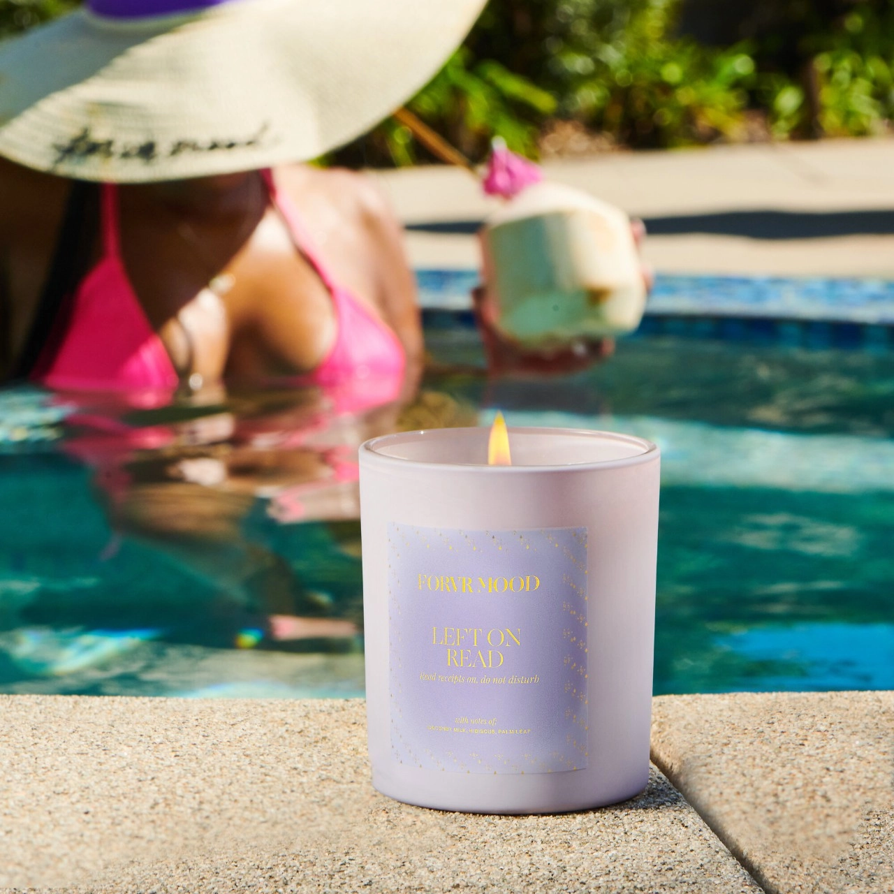 FORVR Mood Left on Read Candle 10 oz / 283 g 1 Wick Black Owned Cruelty-Free - Image 3