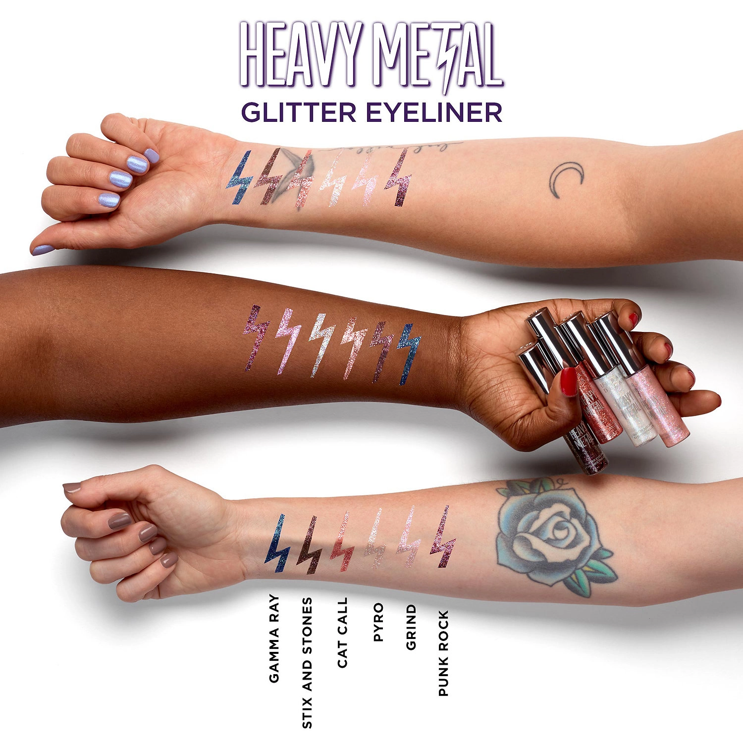 Urban Decay Heavy Metal Glitter Eyeliner in Midnight Cowboy - Beige Glitter - Image 2
