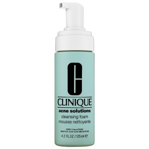 CLINIQUE Acne Solutions™ Cleansing Foam 4.2 oz/125 mL Fragrance Free Salicylic Acid Oil Free Gluten Free