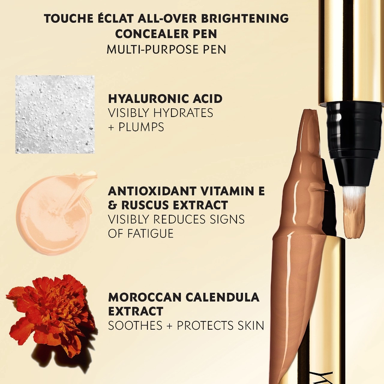 Yves Saint Laurent Touche Éclat All-Over Brightening Concealer Pen Color: 2 Luminous Ivory - Image 4