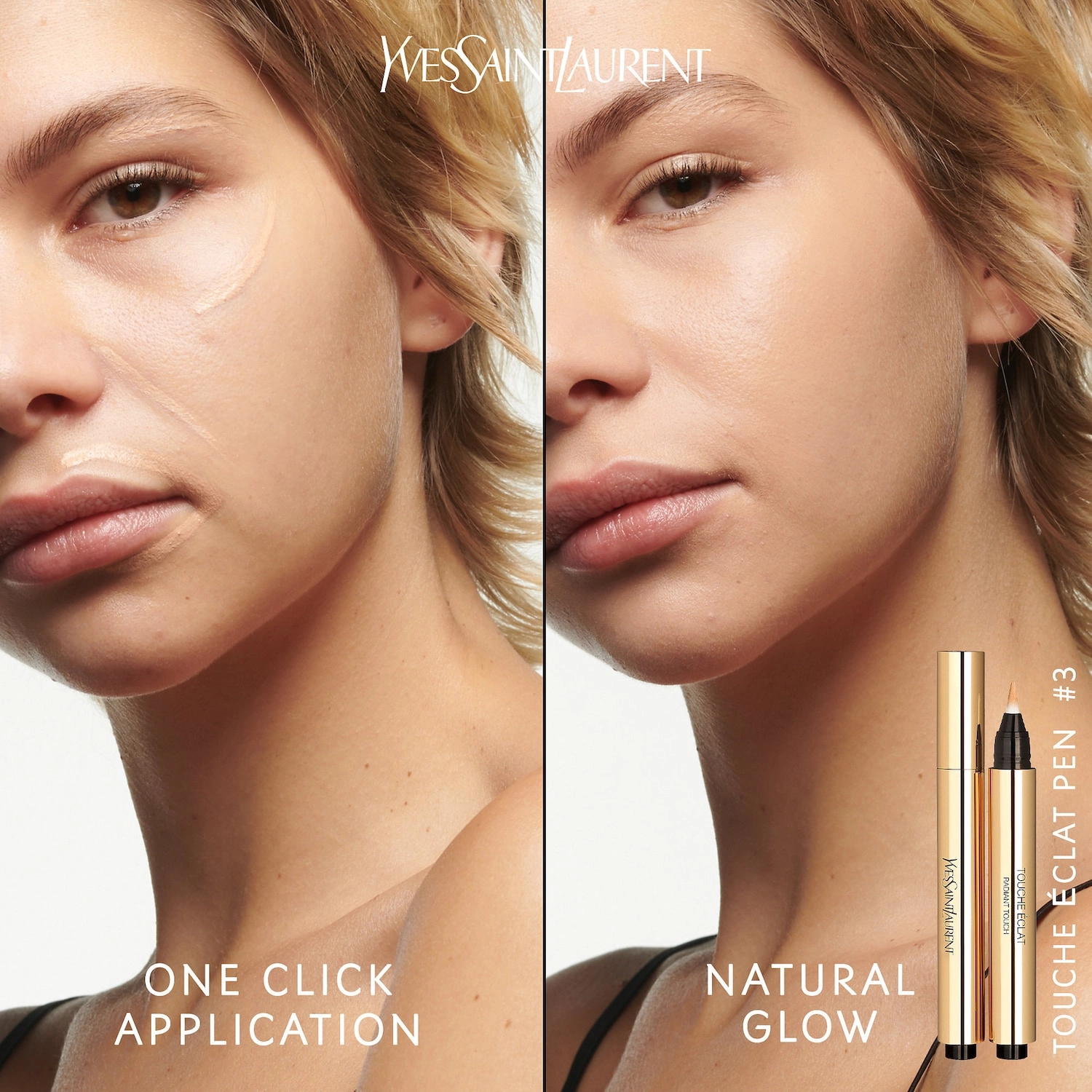 Yves Saint Laurent Touche Éclat All-Over Brightening Concealer Pen - Color 3 Luminous Peach - Image 2