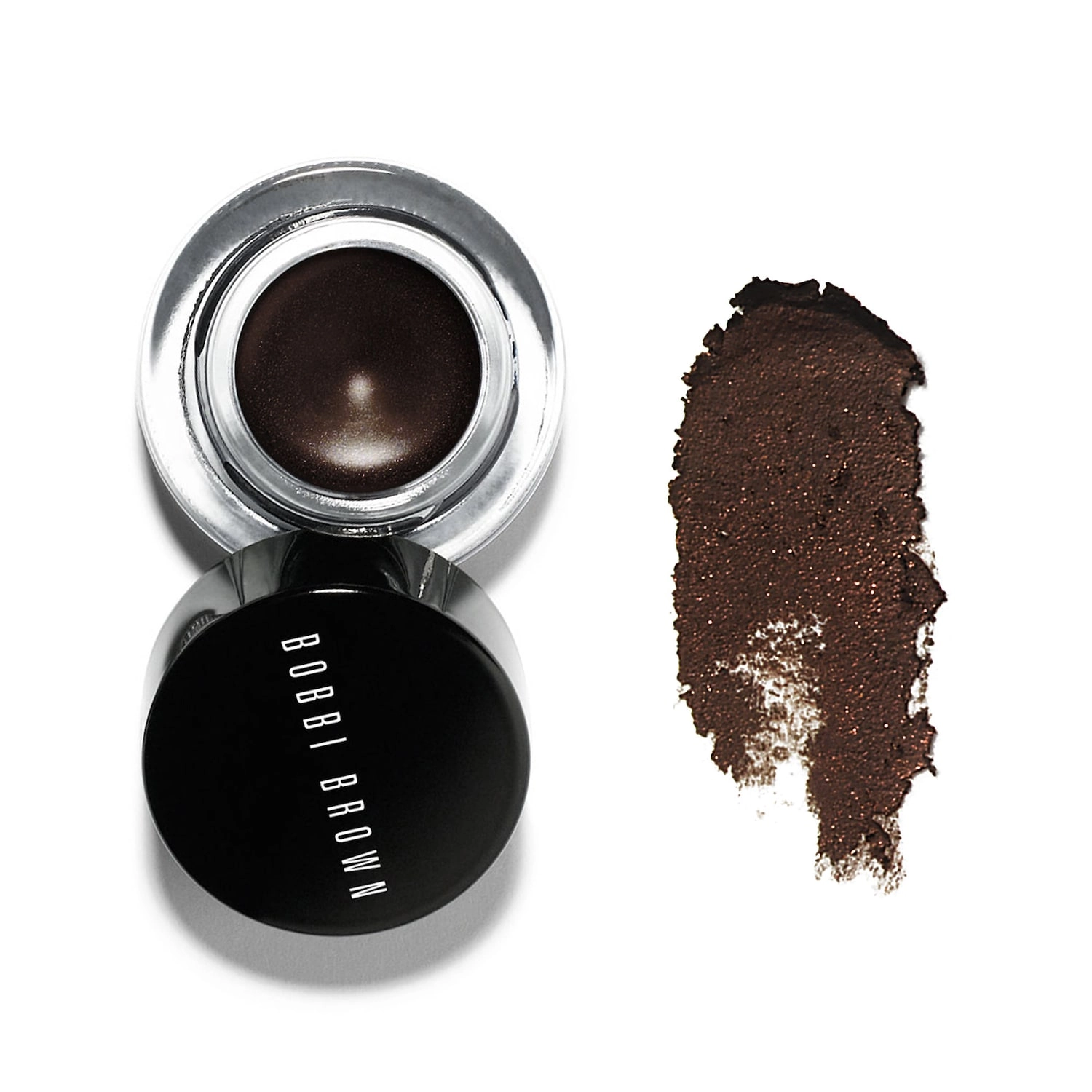 Bobbi Brown Long-Wear Gel Eyeliner - Chocolate Shimmer Ink, Matte Finish Waterproof - Image 4