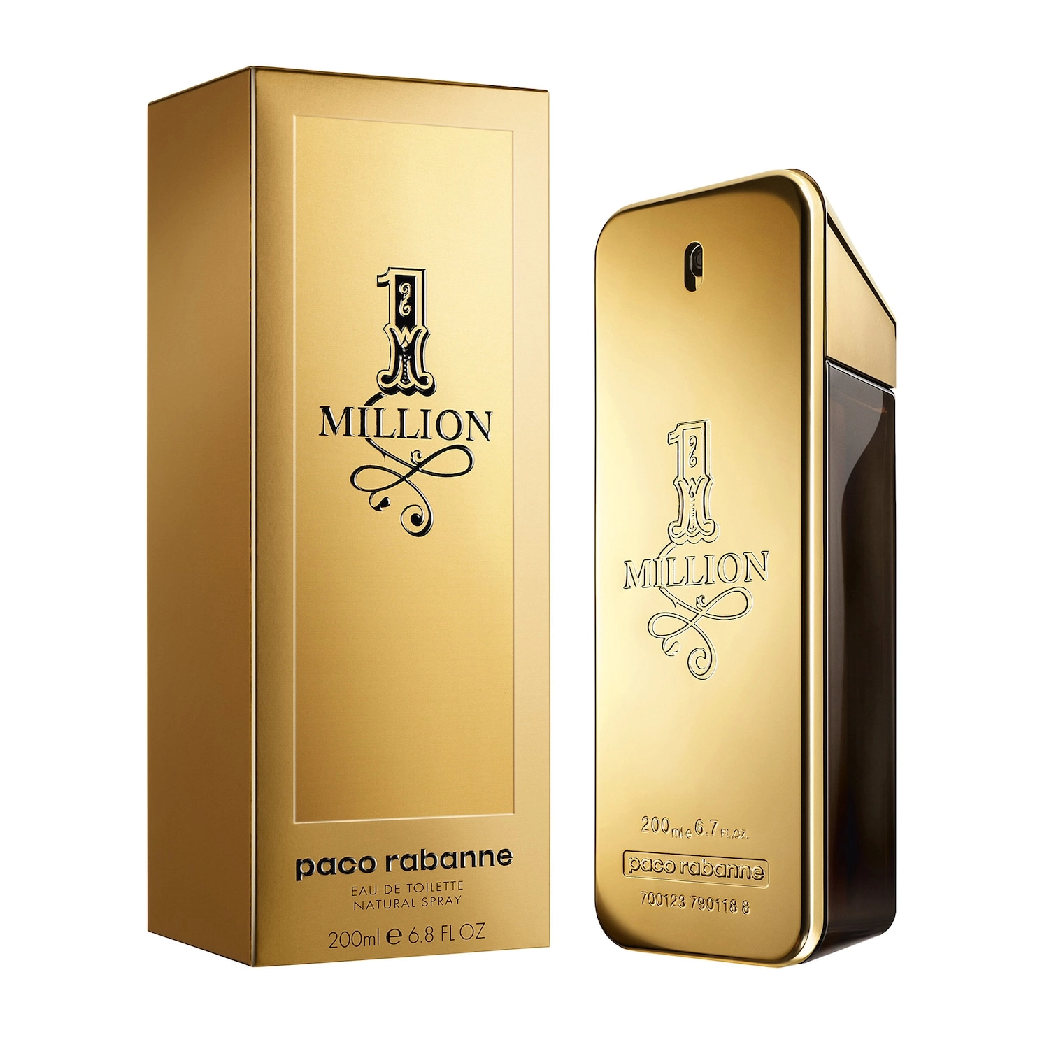 Paco Rabanne 1 Million Eau de Toilette 6.8 oz/200 mL Vegan Fresh Spicy Leather - Image 4