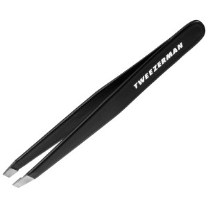 TWEEZERMAN Stainless Steel Slant Tweezer - Black
