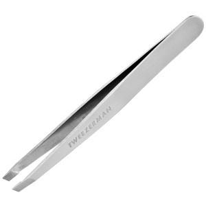 TWEEZERMAN Stainless Steel Slant Tweezer - Silver