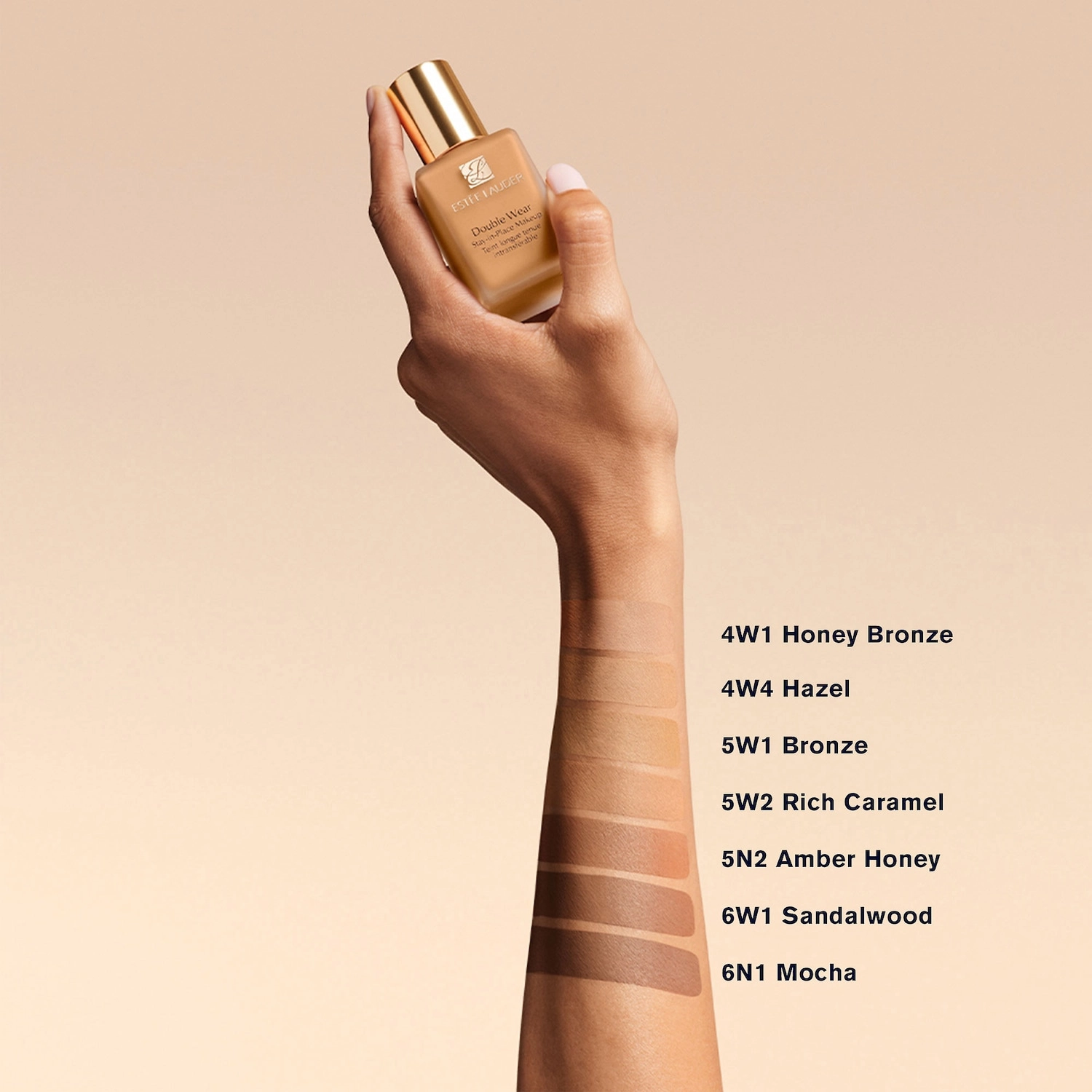 Estée Lauder Double Wear Stay-in-Place Foundation 5W2 Rich Caramel - Full Coverage Matte Finish - Image 7