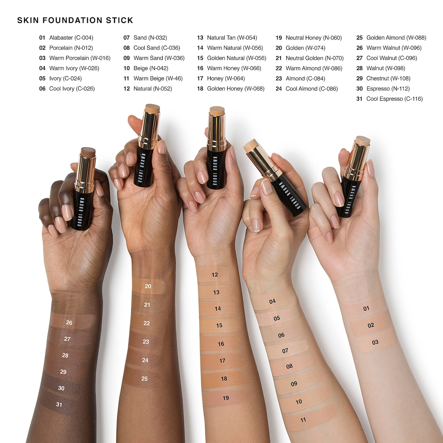 Bobbi Brown Skin Foundation Stick Color: Sand (N-032) - Image 2