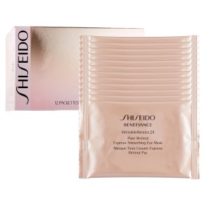 Shiseido Benefiance WrinkleResist24 Pure Retinol Express Smoothing Eye Mask Size: 12 Packettes x 2 Sheets