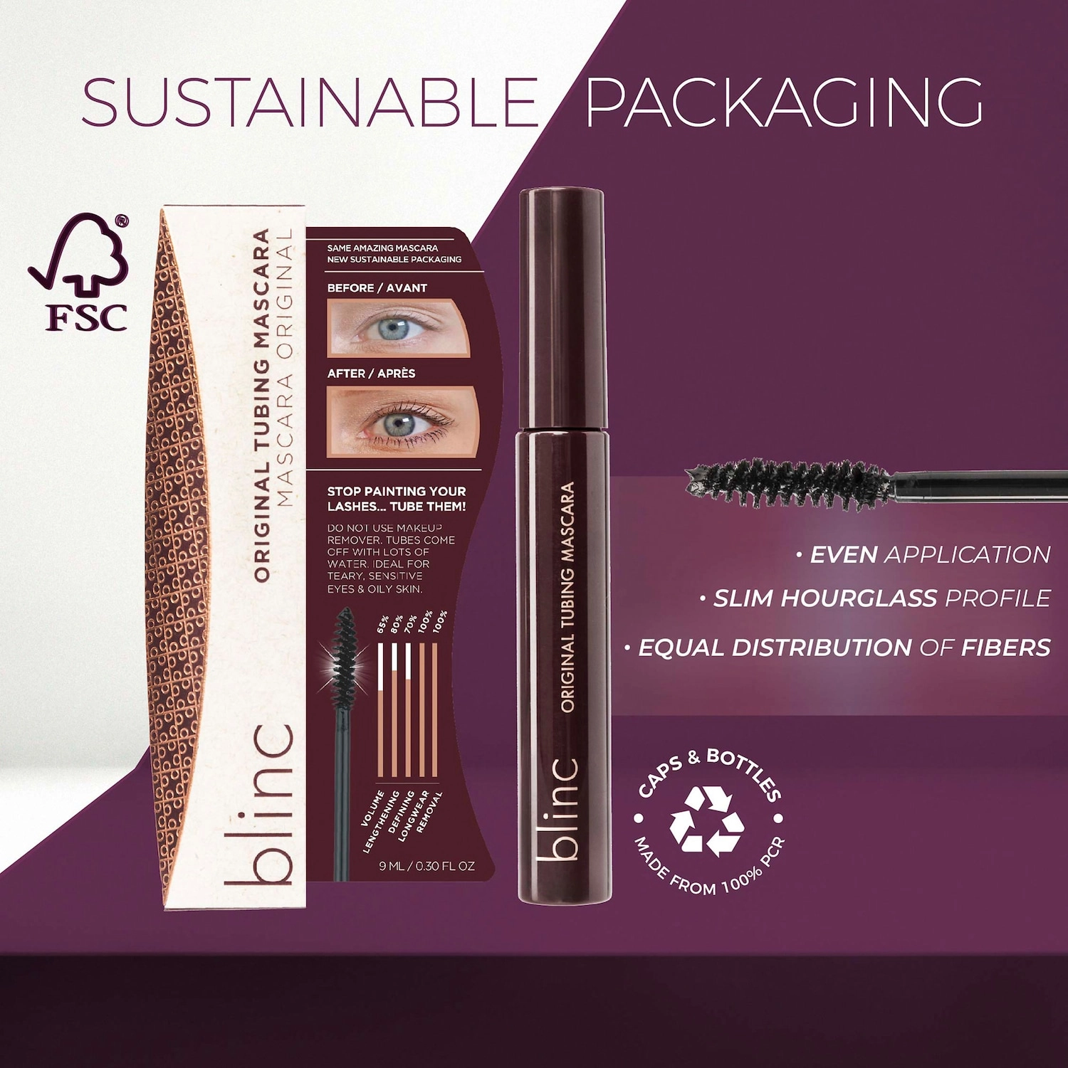 Blinc Original Tubing Mascara Color: Dark Brown - Image 6