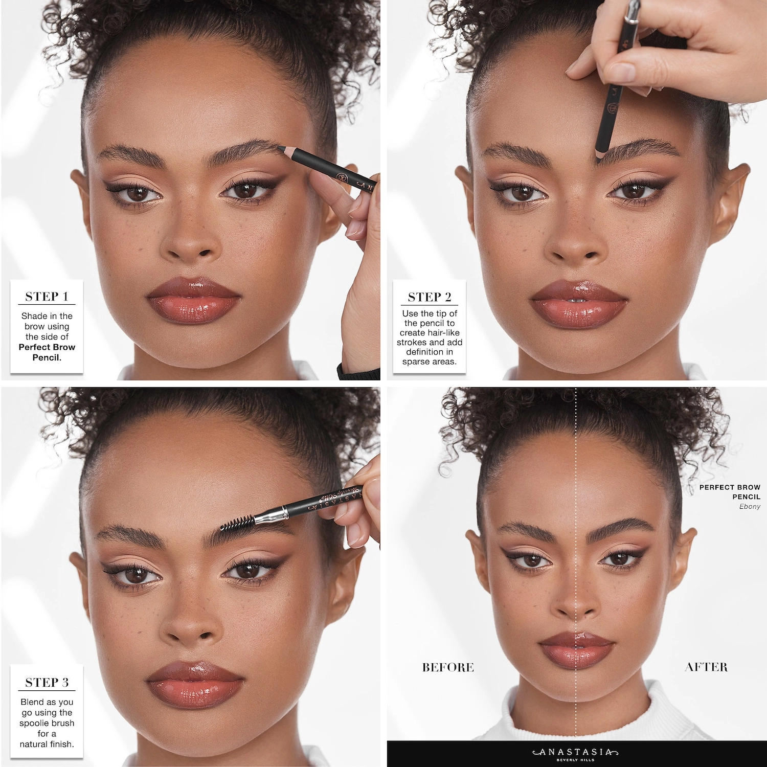 Anastasia Beverly Hills Perfect Brow Pencil in Granite - Cool Dark Brown - Image 5