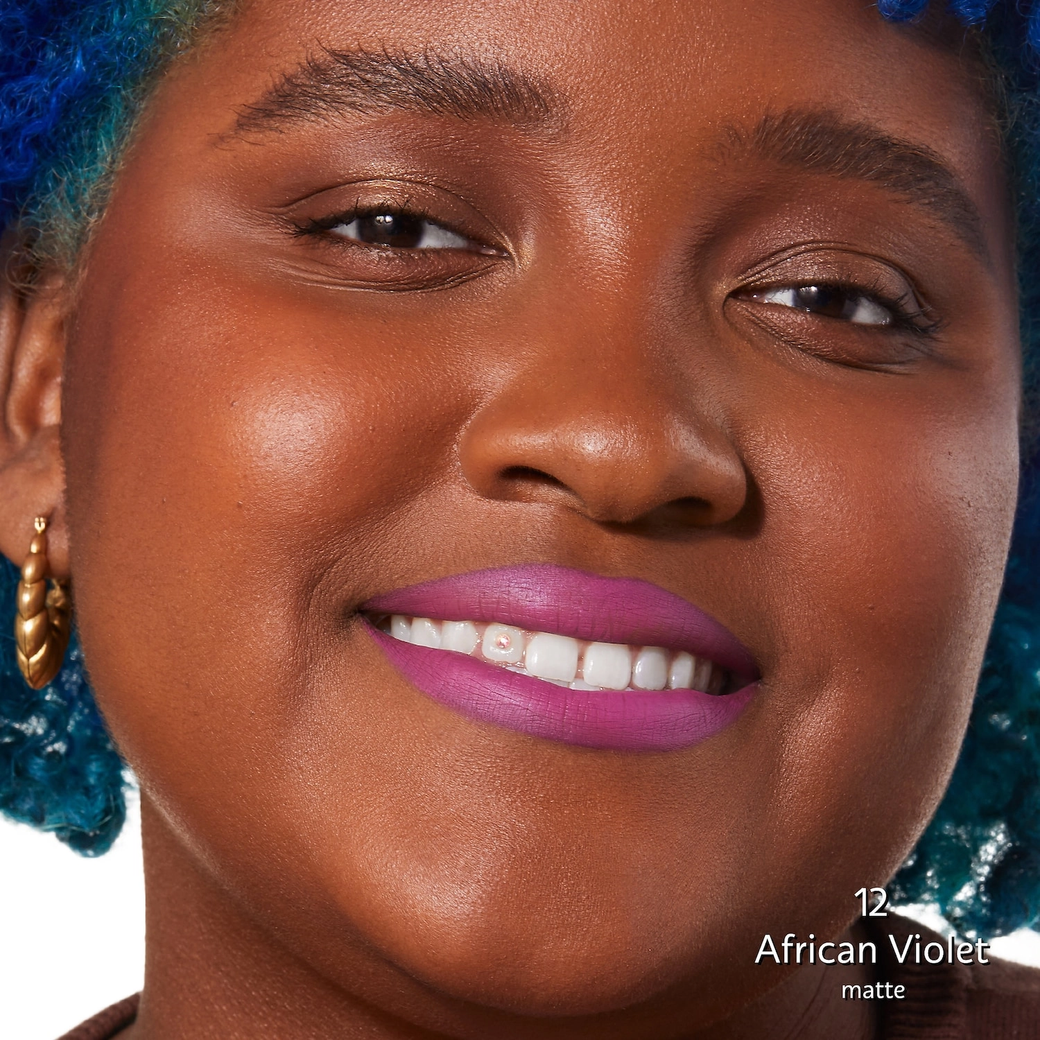 SEPHORA COLLECTION Cream Lip Stain Liquid Lipstick Color: 12 African Violet - Matte Classic Violet - Image 2