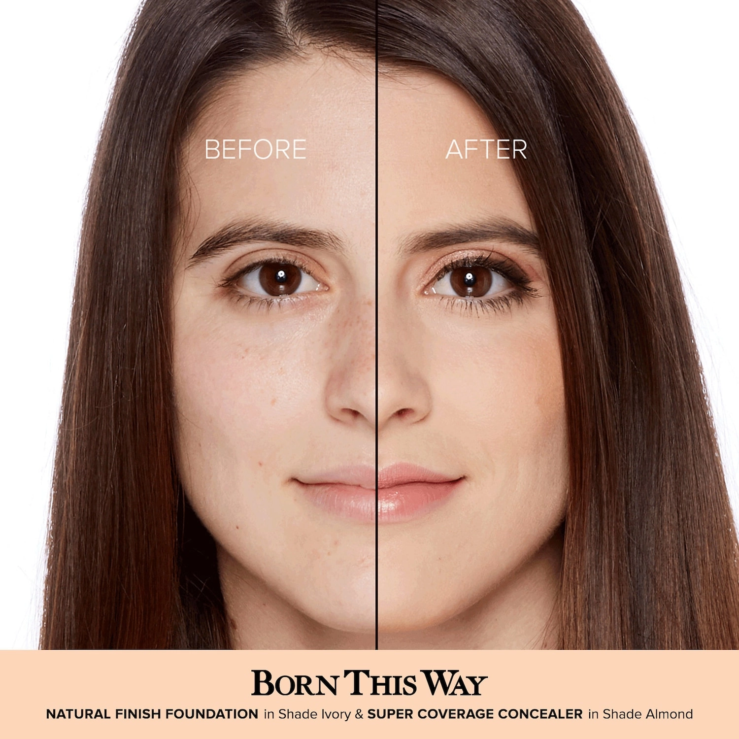 Too Faced Born This Way Natural Finish Longwear Liquid Foundation Color: Ivory - Very Fair with Golden Undertones - Image 3