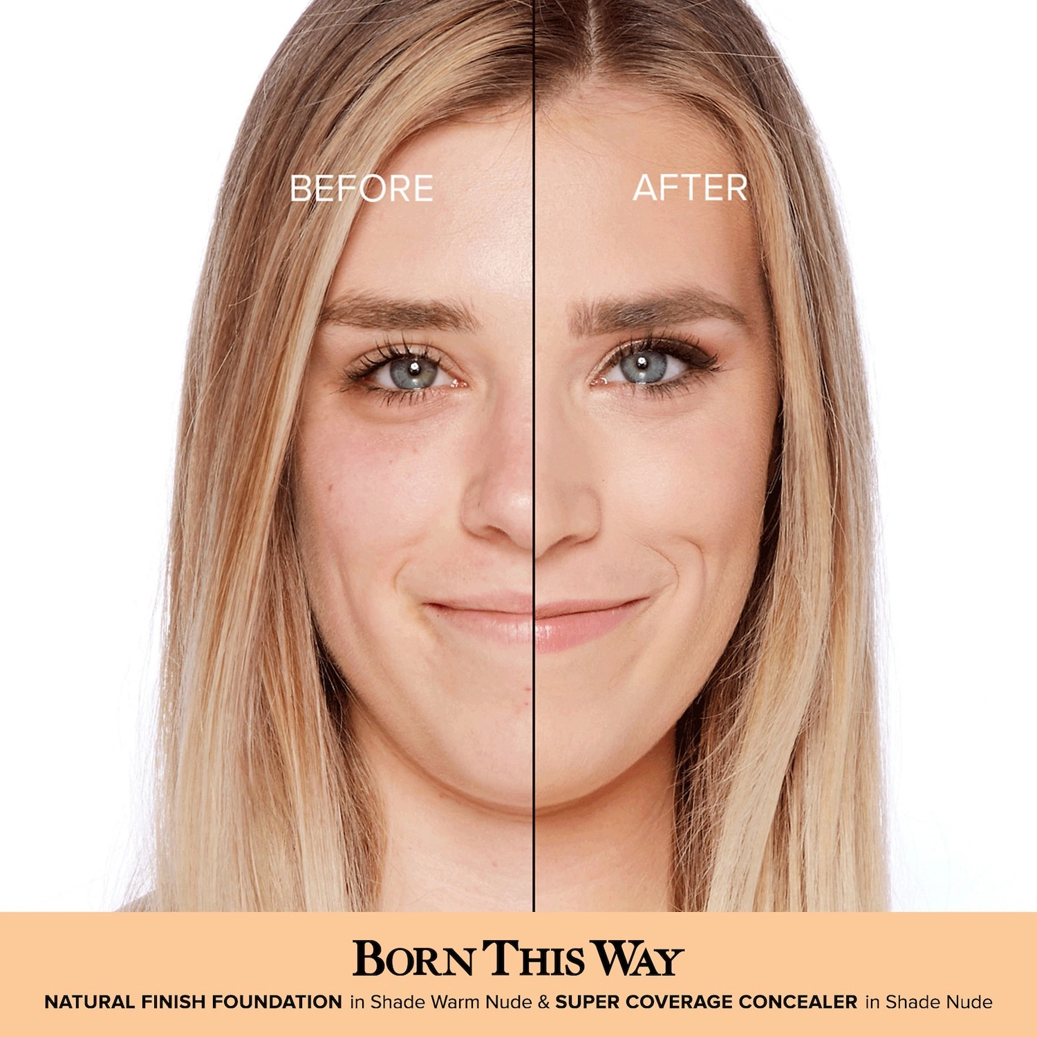 Too Faced Born This Way Natural Finish Longwear Liquid Foundation Color: Warm Nude - Image 3