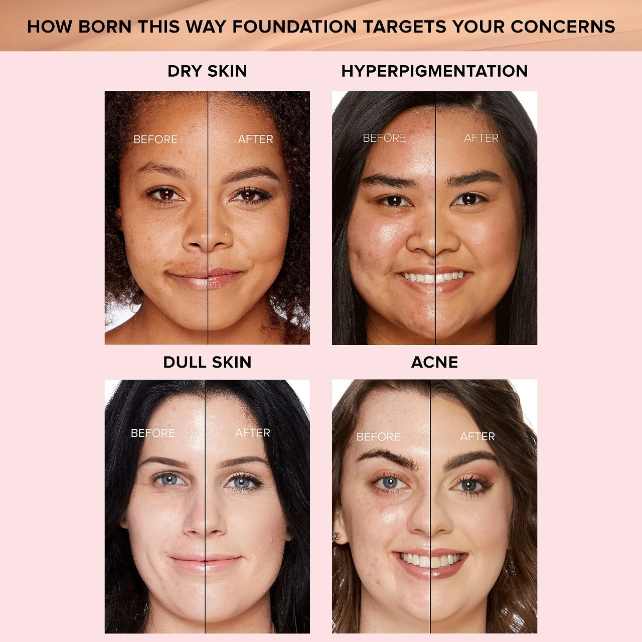 Too Faced Born This Way Natural Finish Longwear Liquid Foundation - Golden Medium with Rosy Undertones, Vegan - Image 5