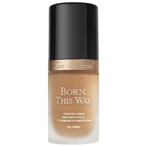 Too Faced Born This Way Natural Finish Longwear Liquid Foundation - Golden Medium with Rosy Undertones, Vegan