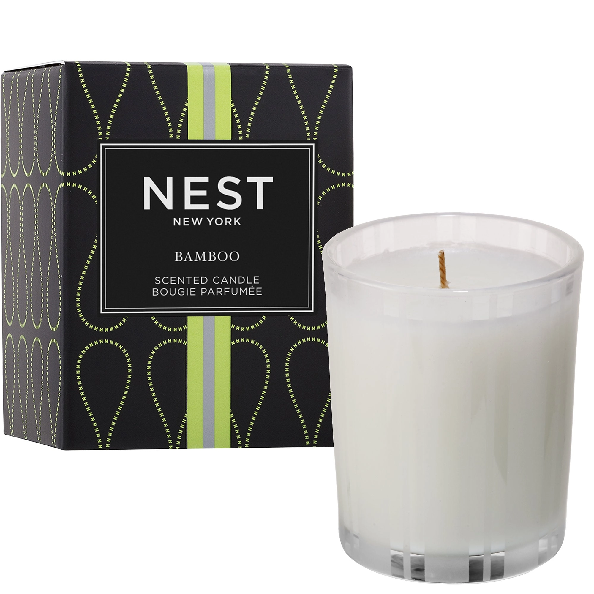 NEST New York Bamboo Candle 2.0 oz/57g Fresh Florals Jasmine Green Notes