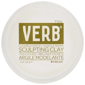 Verb Sculpting Clay 2 oz/60 mL - Firm Hold, Frizz Control, Natural Texture, Pliability - Avocado Oil, Sunflower Seed Extract, Argan Oil