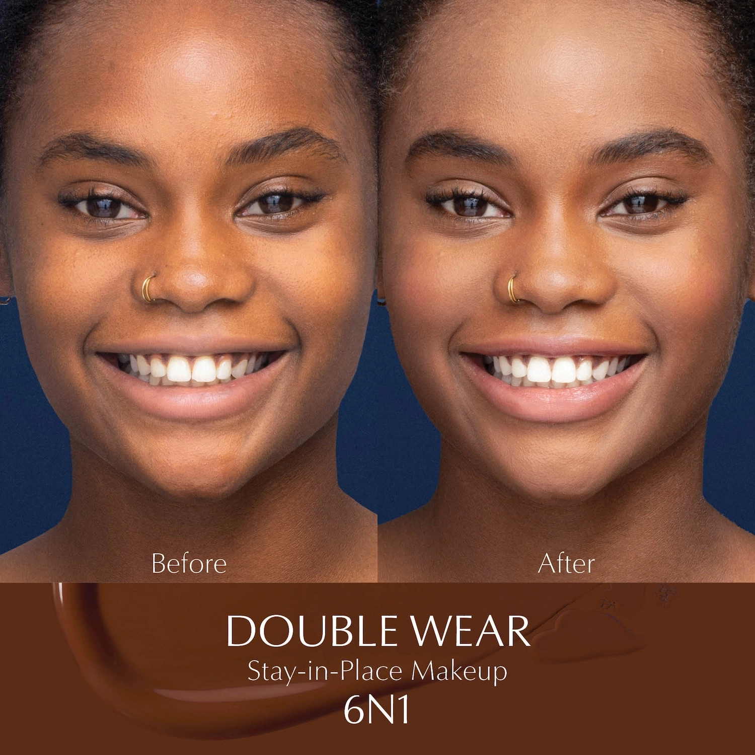 Estée Lauder Double Wear Stay-in-Place Foundation 6N1 Mocha - Image 3