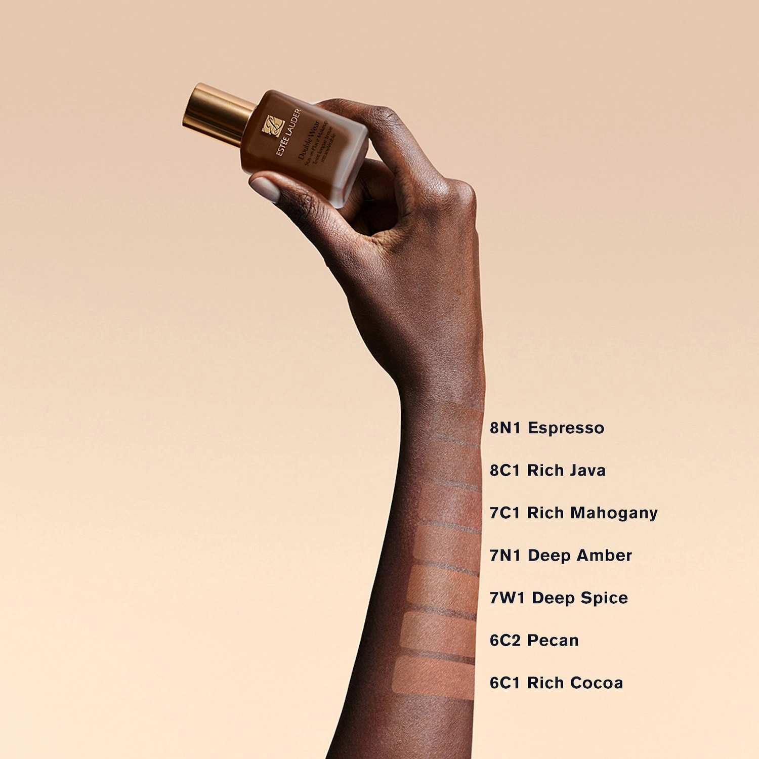 Estée Lauder Double Wear Stay-in-Place Foundation Color: 7W1 Deep Spice - Image 7