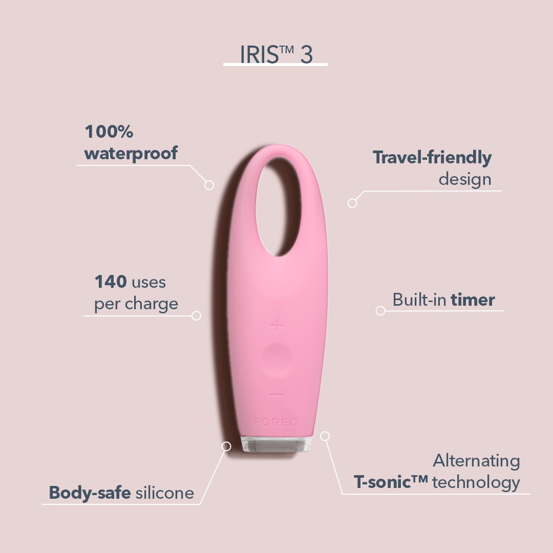 FOREO IRIS™ Illuminating Eye Massager Petal Pink - Image 5