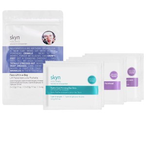 Skyn ICELAND Face-Lift in-a-Bag Vegan Cruelty-Free Hydro Cool Firming Eye Gels Forehead Smile Line