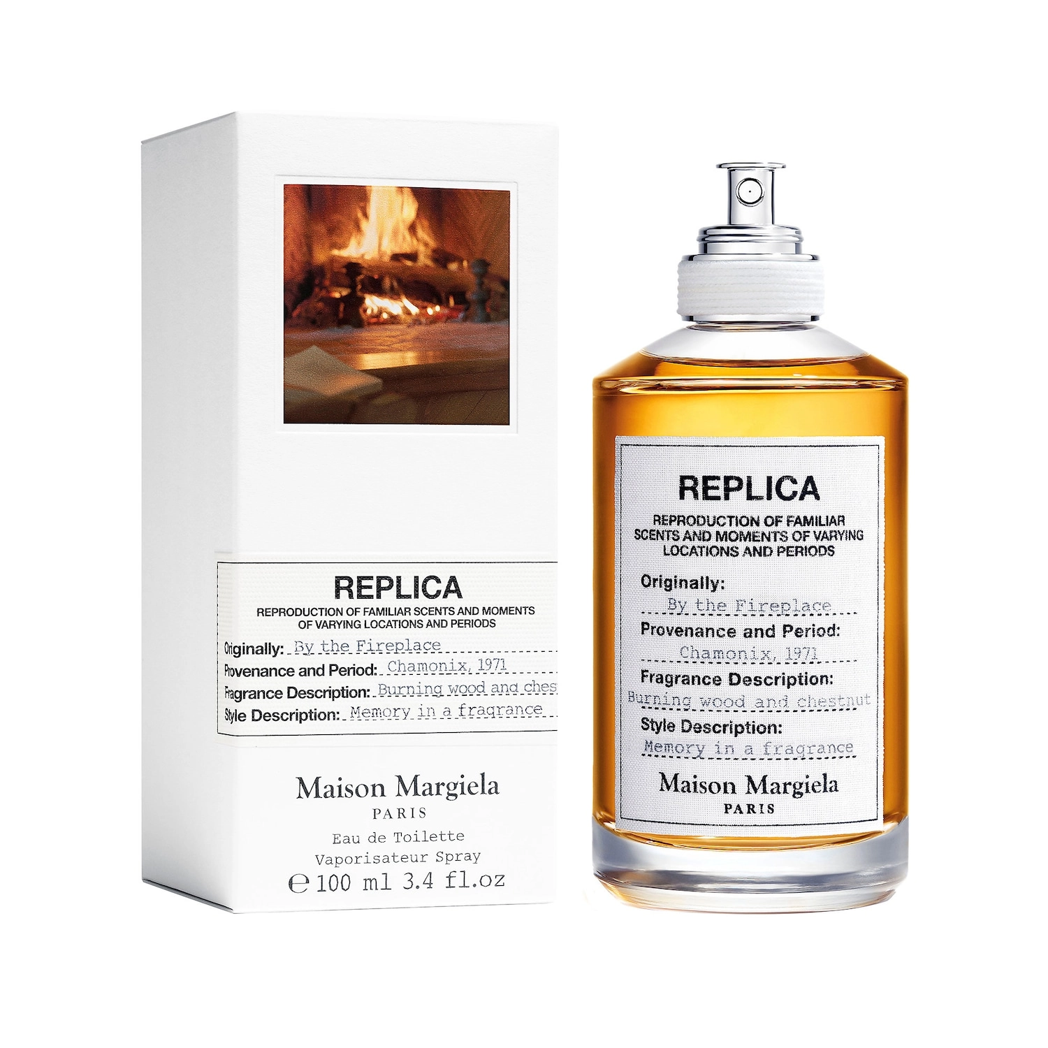 Maison Margiela ’REPLICA’ By the Fireplace Size: 3.4 oz/100 mL Unisex Warm & Spicy Scent - Image 7