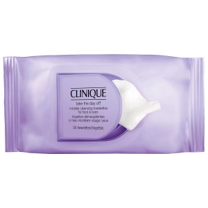 CLINIQUE Take The Day Off Micellar Cleansing Towelettes for Face & Eyes Makeup Remover - 50 Wipes