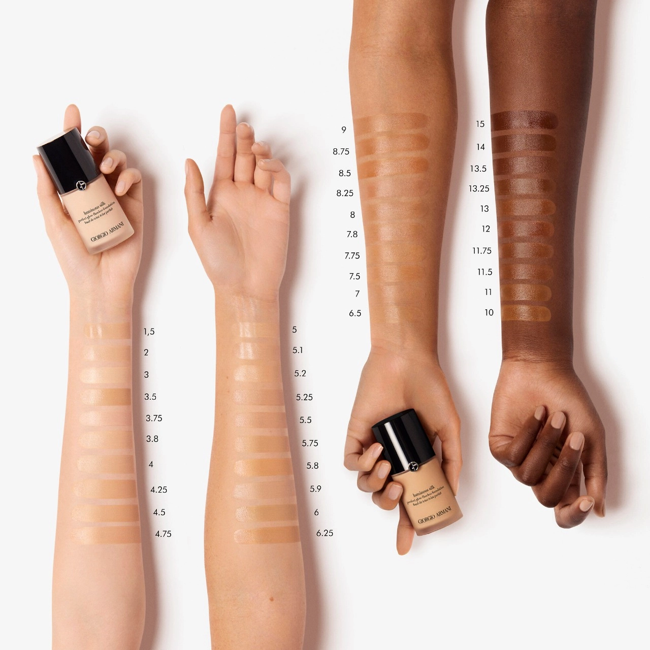 Armani Beauty Mini Luminous Silk Perfect Glow Flawless Oil-Free Foundation Color: 4 - Light, Golden - Image 11