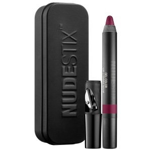 NUDESTIX Gel Color Lip + Cheek Balm - Wicked, Glossy Beet Red with Blue Undertone