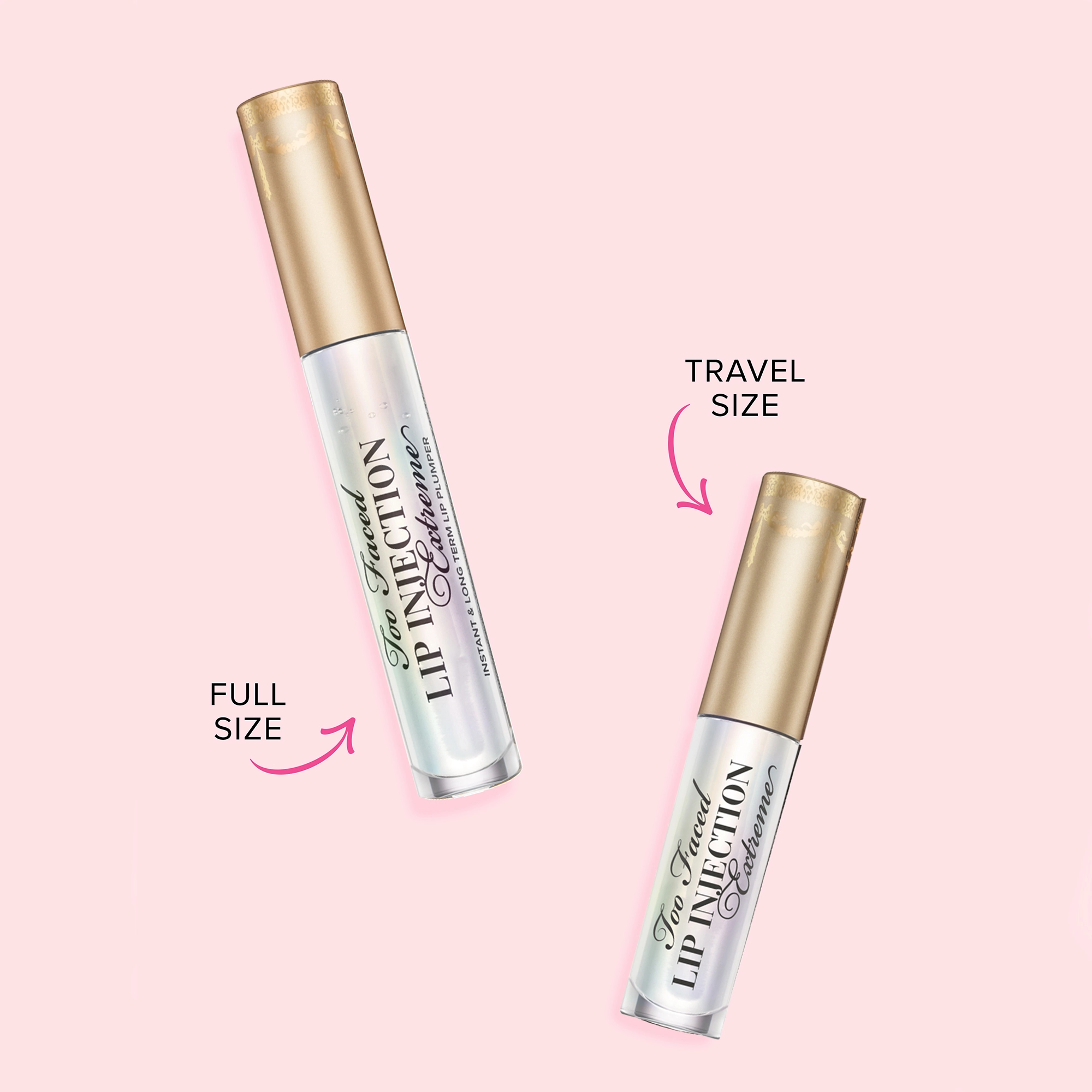 Too Faced Lip Injection Extreme Hydrating Lip Plumper Color: Original Clear - Image 7