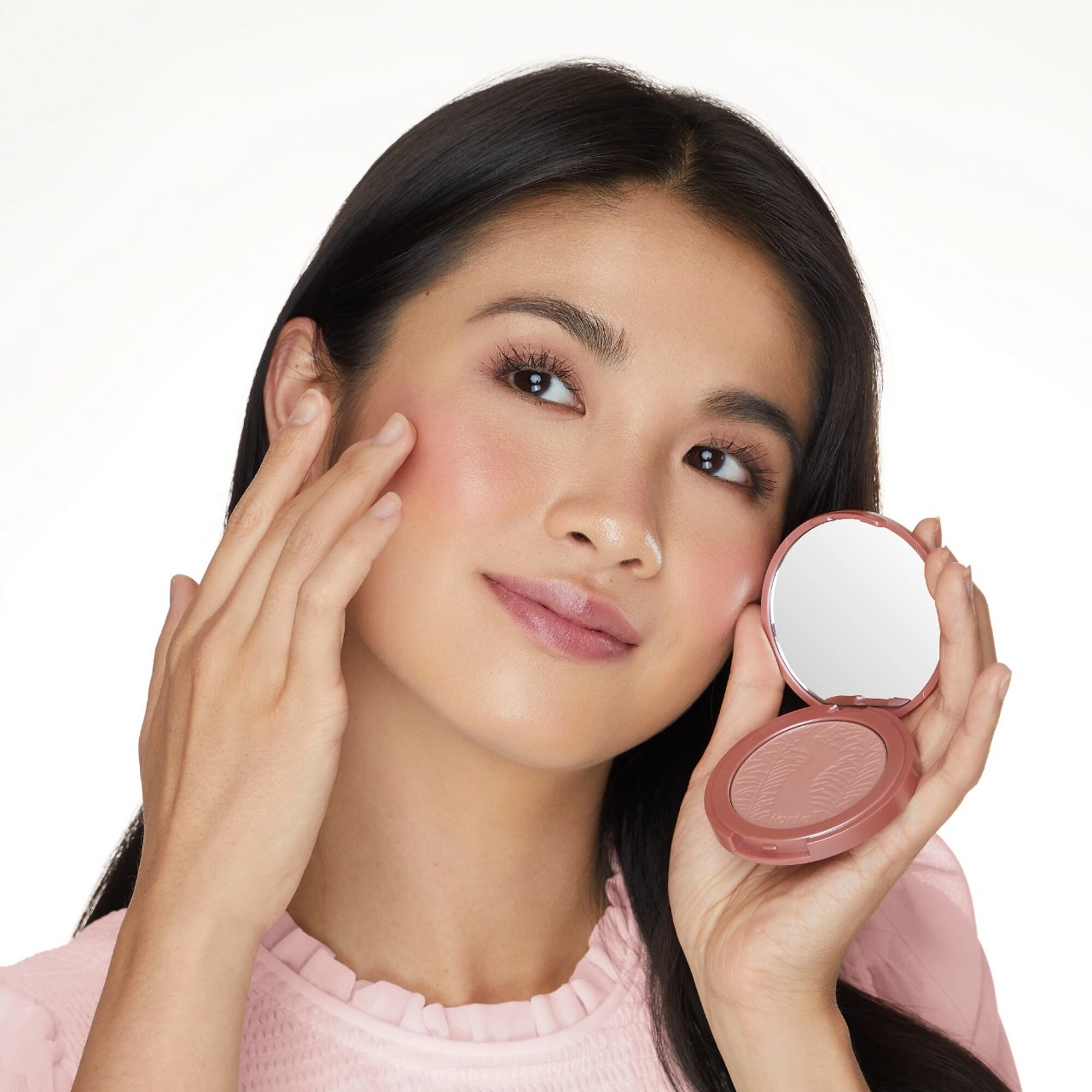 Tarte Amazonian Clay 12-Hour Blush Color: Seduce - Rosy Nude Vegan Pressed Powder - Image 3