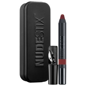 NUDESTIX Intense Matte Lip + Cheek Pencil in Retro - Warm Toned Brick Red with Matte Finish
