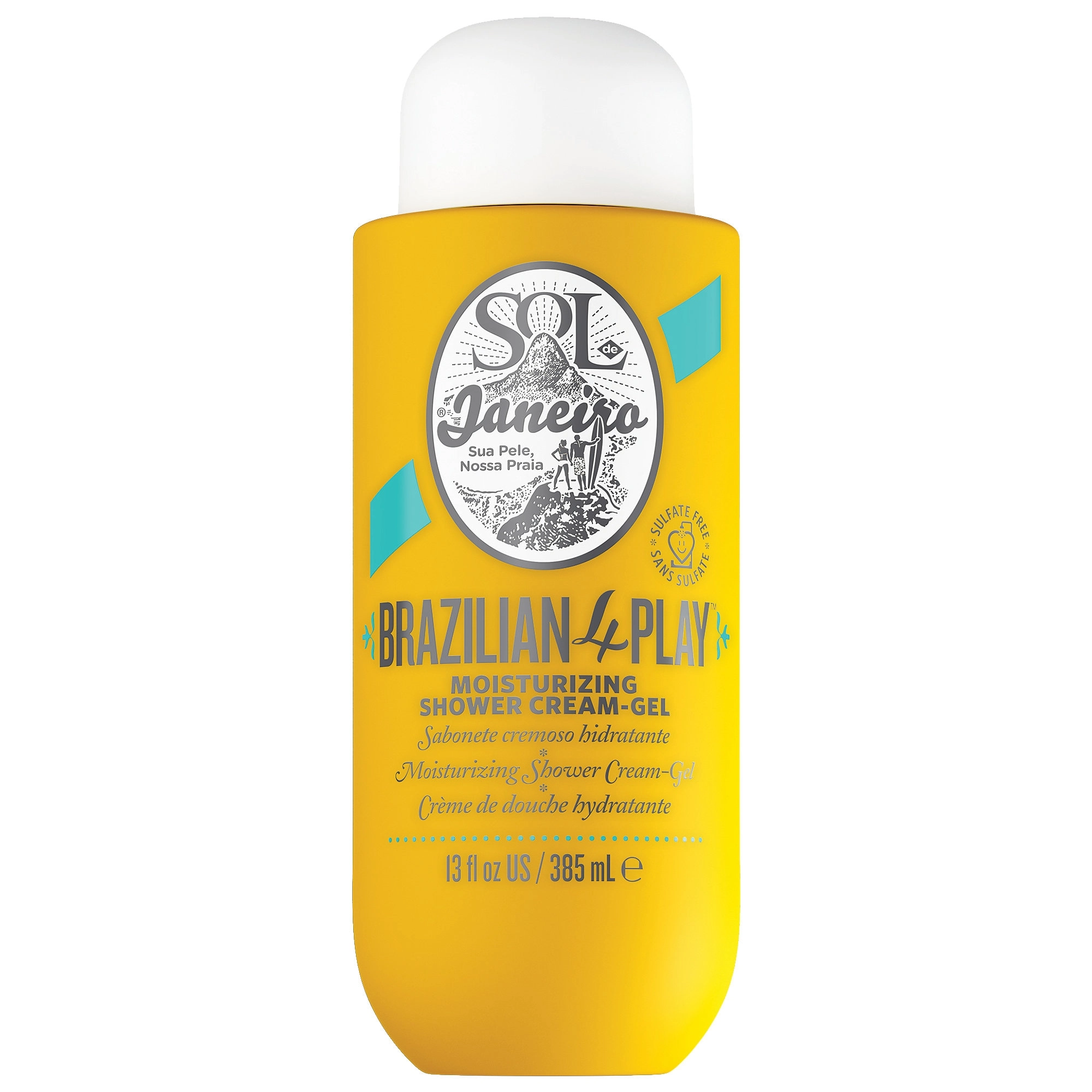 Sol de Janeiro Brazilian 4 Play Moisturizing Shower Cream-Gel 13 oz/ 385 mL Warm & Spicy Scent