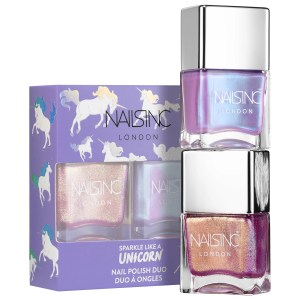 NAILS INC. Unicorn Nail Polish Duo - Dream Dust and Rainbow Wishes, 0.49 oz/14 mL