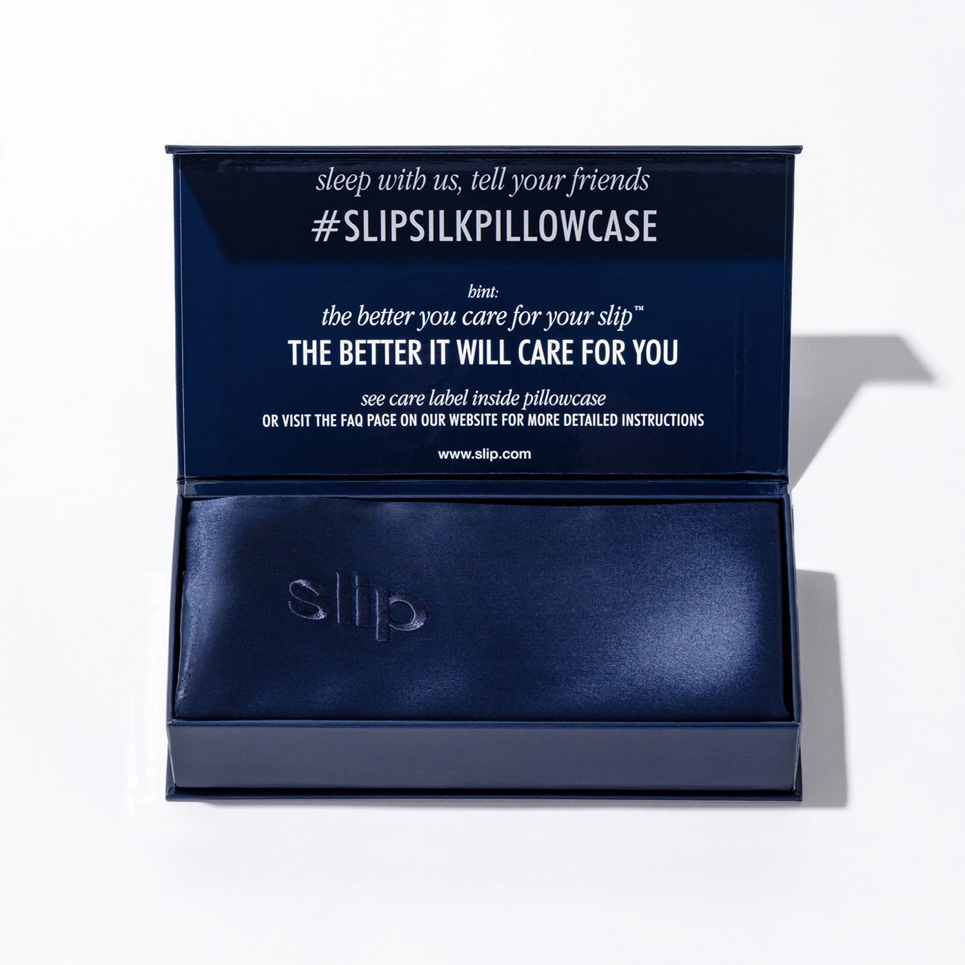 Slip Silk Pillowcase - King Size Navy - Image 12