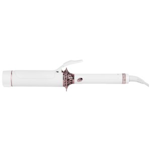 T3 BodyWaver 1.75” Ceramic Styling Iron for Waves and Volume (White & Rose Gold)