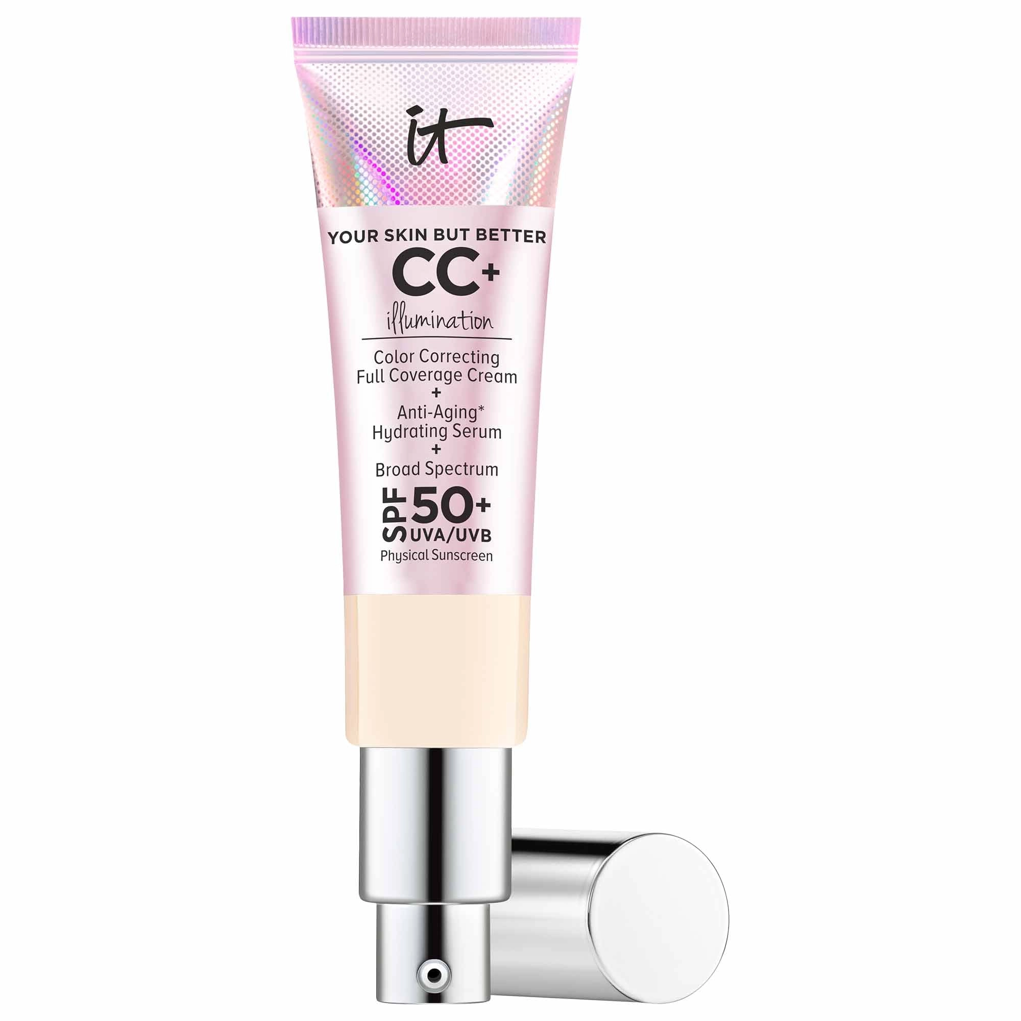 IT Cosmetics Your Skin But Better CC+ Illumination Cream with SPF 50+ in Fair - Full Coverage Radiant Finish Cream