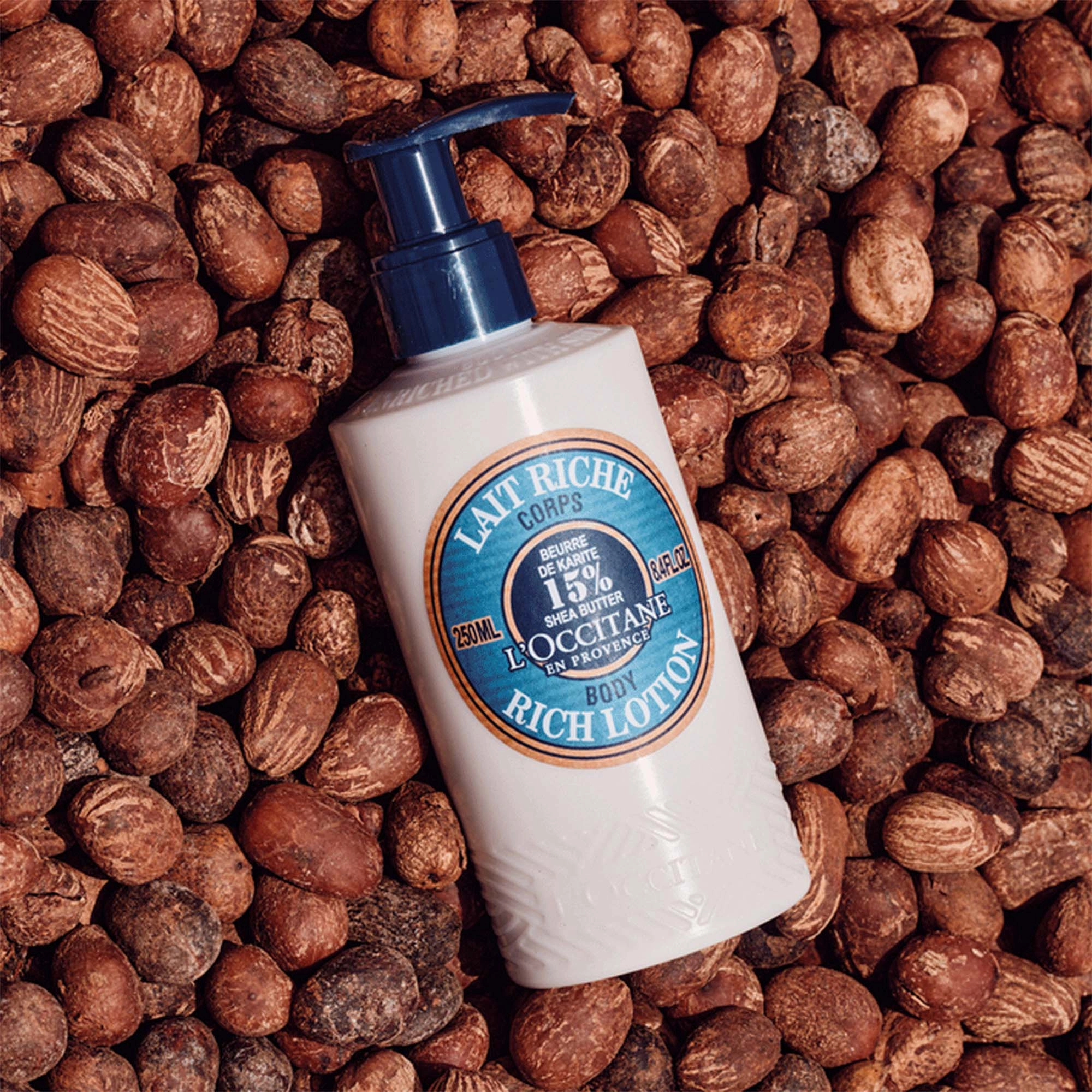 L'Occitane Shea Butter Rich Body Lotion 8.4 oz/250 mL - Nourishing and Moisturizing Cream - Image 2