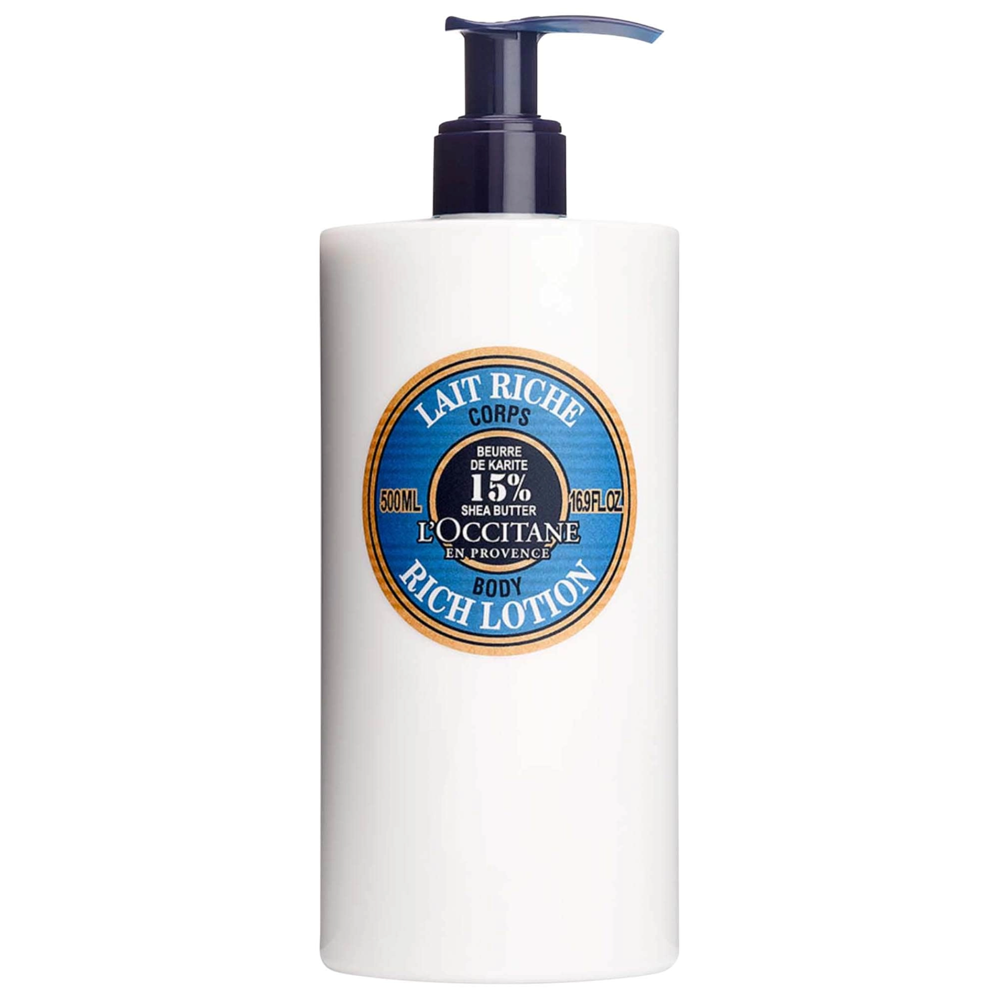 L'Occitane Shea Butter Rich Body Lotion 8.4 oz/250 mL - Nourishing and Moisturizing Cream