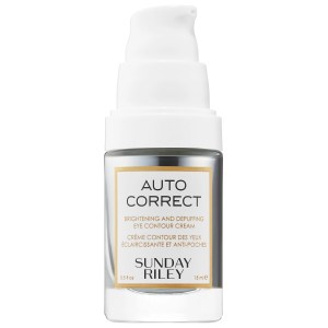 Sunday Riley Autocorrect Brightening and Depuffing Eye Contour Cream 0.5 oz/15 mL - Radiant Finish, Good for Loss of Firmness and Dark Circles, Fragrance-Free, Best for Dry Skin, Cruelty-Free