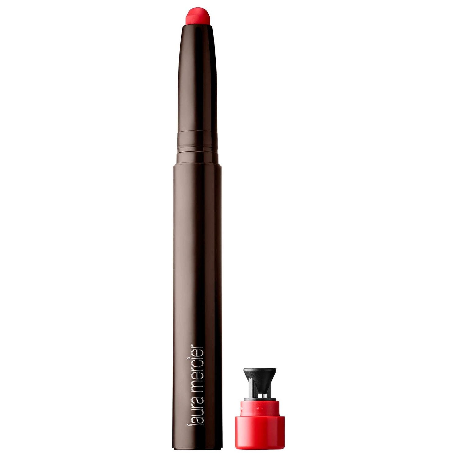 Laura Mercier Velour Extreme Matte Lipstick in On Point - Neon Orange - Image 7