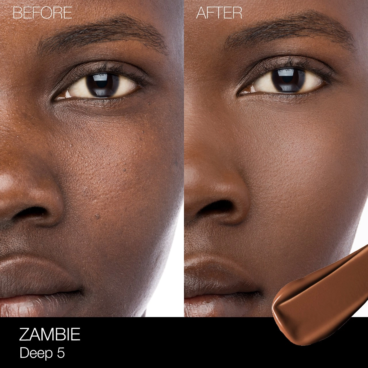 NARS Natural Radiant Longwear Foundation Color: Zambie - Dark 5 - D5 - Deep with Warm Undertones - Image 3