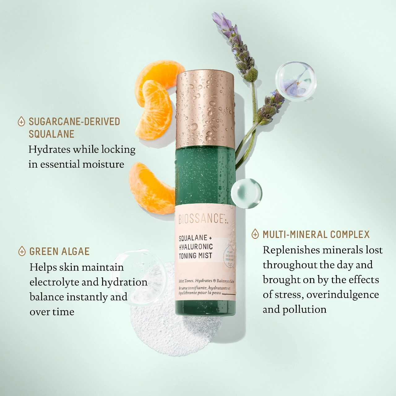 Biossance Squalane + Hyaluronic Toning Mist 2.53 oz / 75 mL - Image 3
