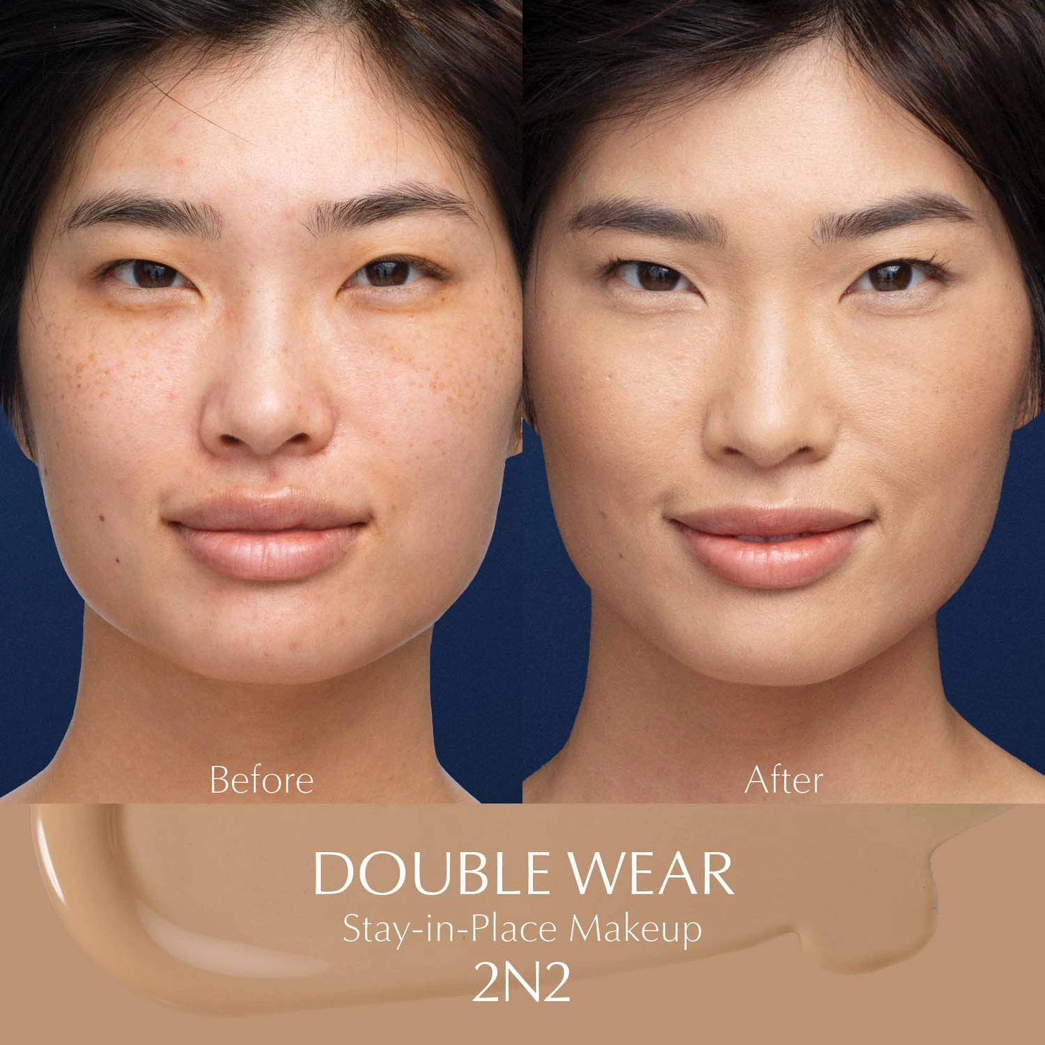 Estée Lauder Double Wear Stay-in-Place Foundation Color 2N2 Buff - Image 3