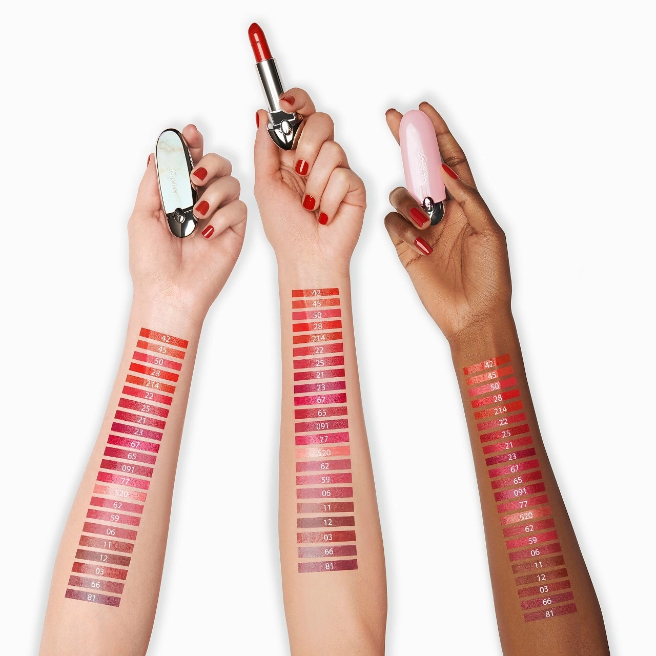 GUERLAIN Rouge G Refillable Lipstick Color: N°23 - Dark Cherry Satin - Image 2