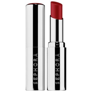 SEPHORA COLLECTION Rouge Lacquer Long-Lasting Lipstick Color: 04 Empowered - Dark Red