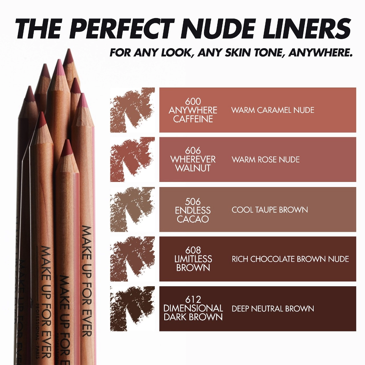 MAKE UP FOR EVER Artist Color Pencil Brow, Eye & Lip Liner in 506 Endless Cacao - Image 6