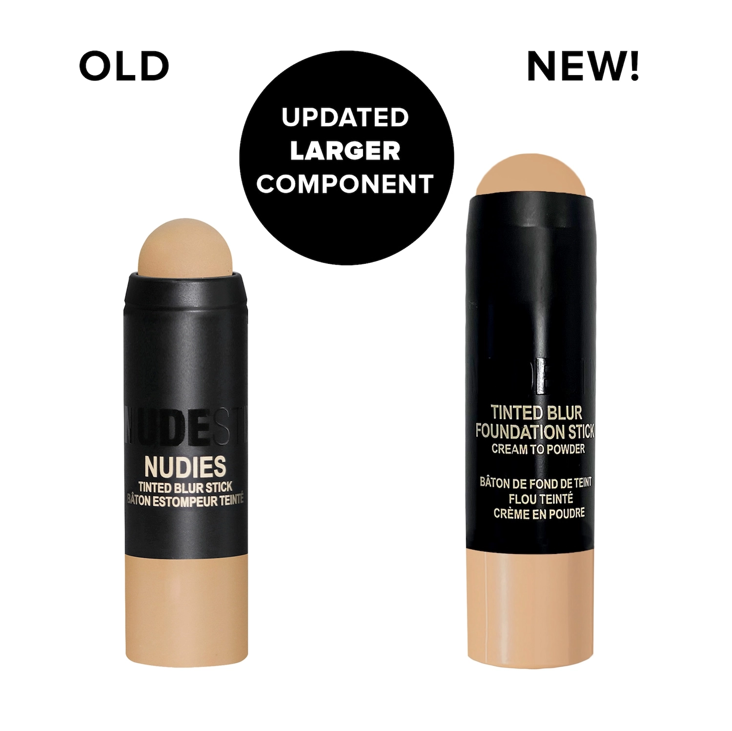 NUDESTIX Tinted Blur Foundation Stick Color: Nude Medium 4 - Light-Medium Nude - Image 8