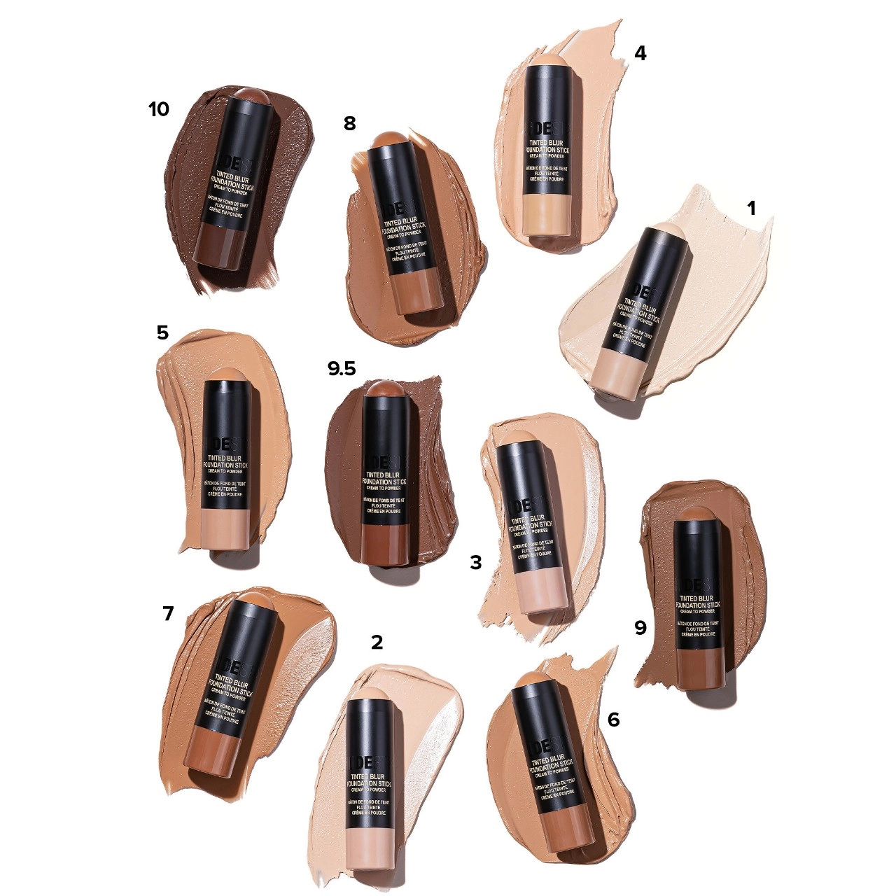 NUDESTIX Tinted Blur Foundation Stick in Nude Deep 9 - Medium-Deep Tan - Image 5